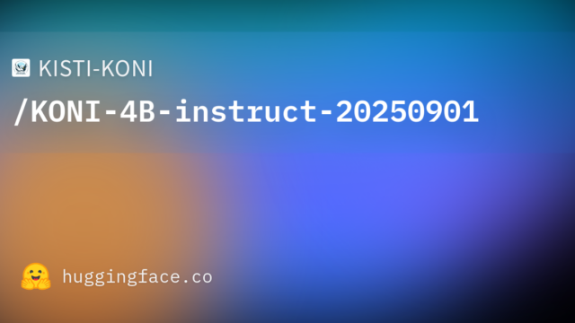 KISTI-KONI/KONI-4B-instruct-20250901