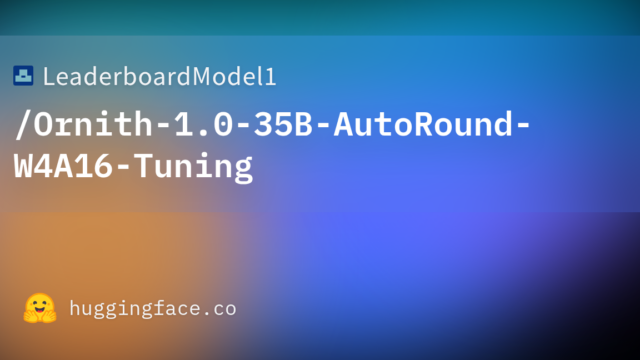 LeaderboardModel1/Ornith-1.0-35B-AutoRound-W4A16-Tuning