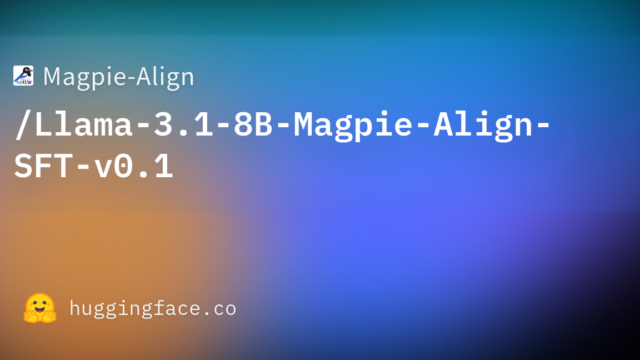 Magpie-Align/Llama-3.1-8B-Magpie-Align-SFT-v0.1