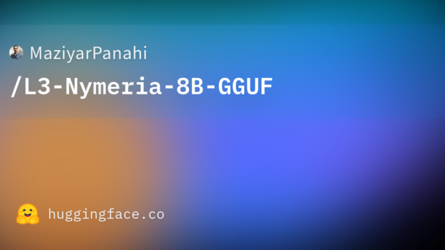 MaziyarPanahi/L3-Nymeria-8B-GGUF