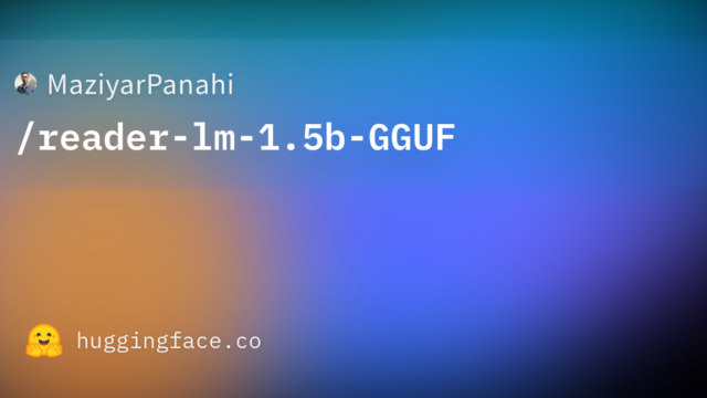 MaziyarPanahi/reader-lm-1.5b-GGUF