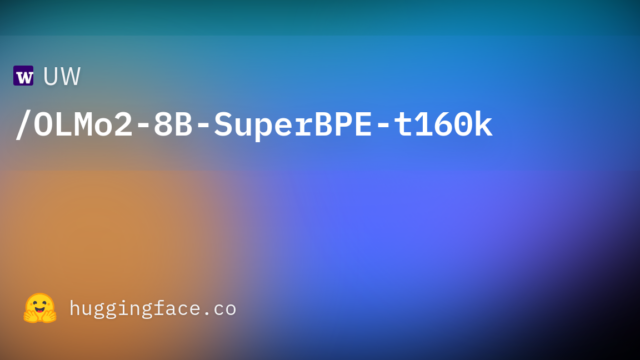 UW/OLMo2-8B-SuperBPE-t160k