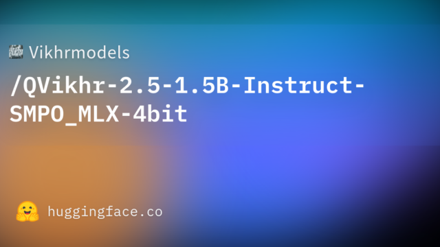 Vikhrmodels/QVikhr-2.5-1.5B-Instruct-SMPO_MLX-4bit