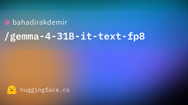 bahadirakdemir/gemma-4-31B-it-text-fp8