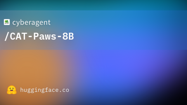 cyberagent/CAT-Paws-8B
