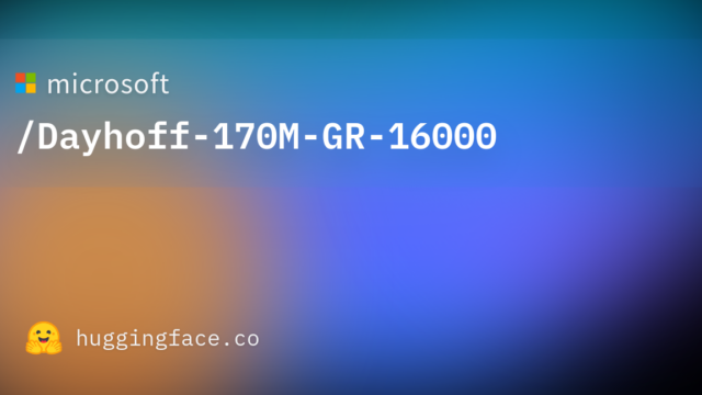 microsoft/Dayhoff-170M-GR-16000