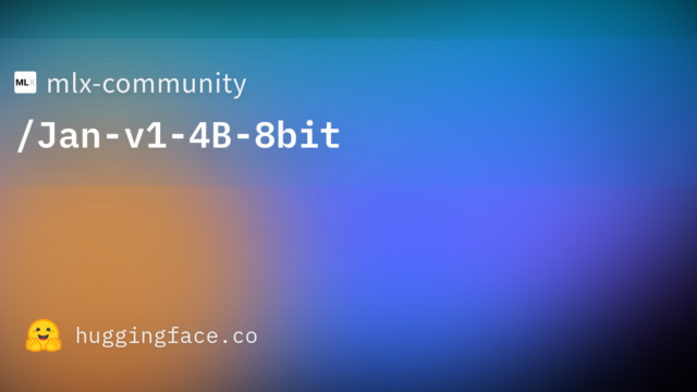 mlx-community/Jan-v1-4B-8bit