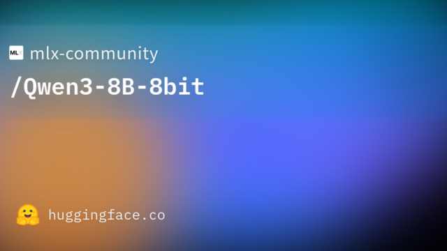 mlx-community/Qwen3-8B-8bit