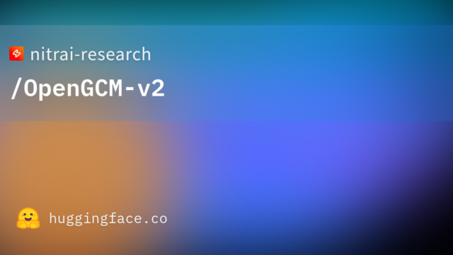 nitrai-research/OpenGCM-v2