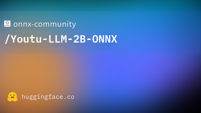 onnx-community/Youtu-LLM-2B-ONNX