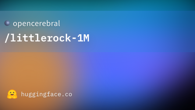 opencerebral/littlerock-1M