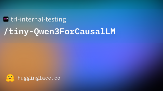 trl-internal-testing/tiny-Qwen3ForCausalLM