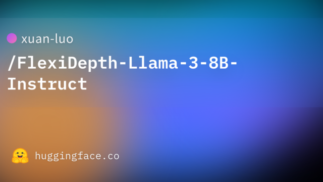xuan-luo/FlexiDepth-Llama-3-8B-Instruct