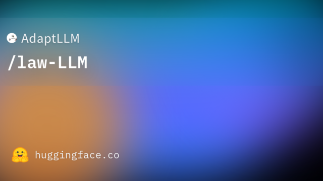 AdaptLLM/law-LLM