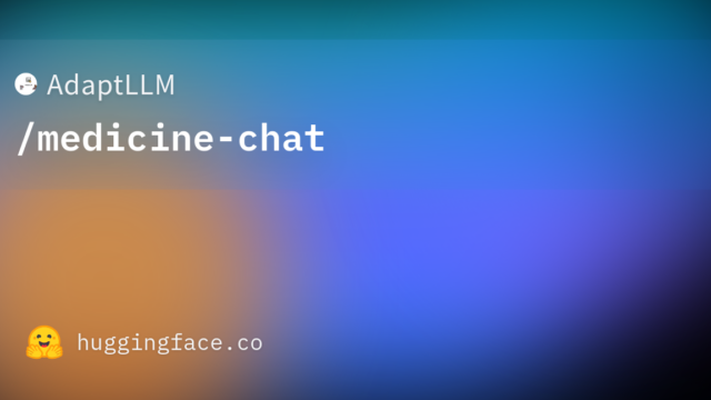 AdaptLLM/medicine-chat