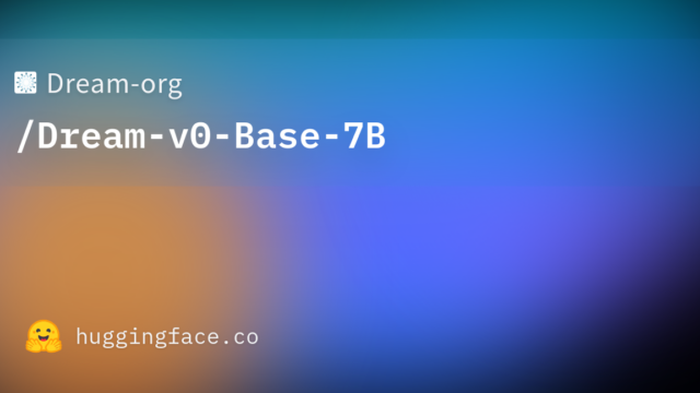 Dream-org/Dream-v0-Base-7B