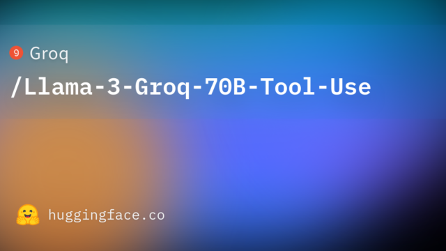Groq/Llama-3-Groq-70B-Tool-Use