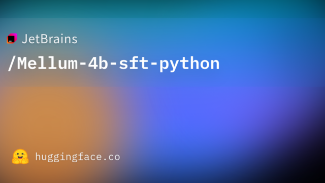JetBrains/Mellum-4b-sft-python