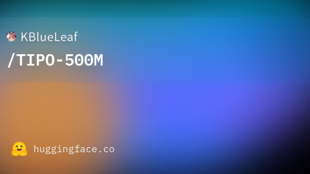 KBlueLeaf/TIPO-500M