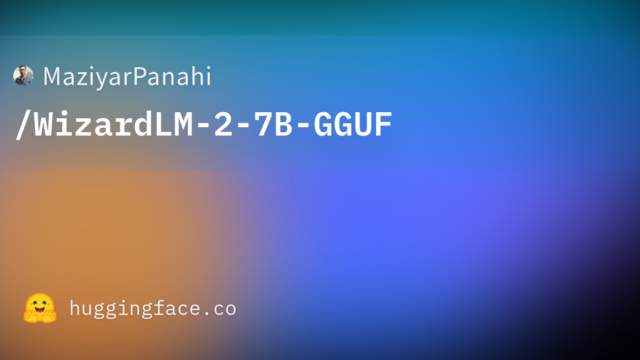 MaziyarPanahi/WizardLM-2-7B-GGUF