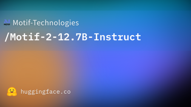 Motif-Technologies/Motif-2-12.7B-Instruct