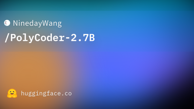 NinedayWang/PolyCoder-2.7B