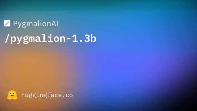 PygmalionAI/pygmalion-1.3b