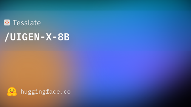 Tesslate/UIGEN-X-8B