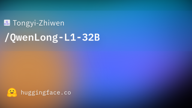 Tongyi-Zhiwen/QwenLong-L1-32B