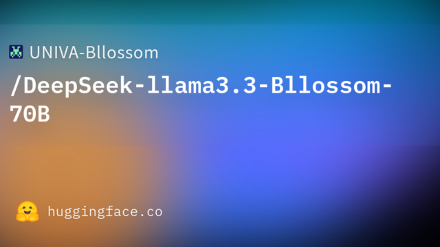UNIVA-Bllossom/DeepSeek-llama3.3-Bllossom-70B