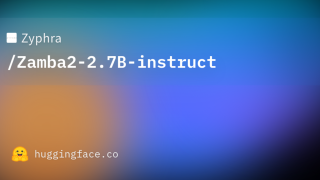 Zyphra/Zamba2-2.7B-instruct