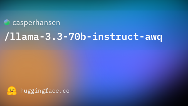 casperhansen/llama-3.3-70b-instruct-awq