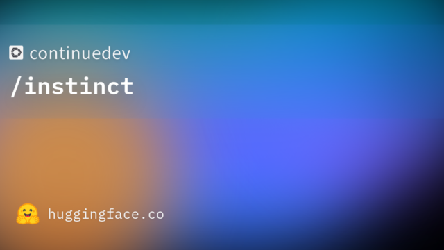 continuedev/instinct