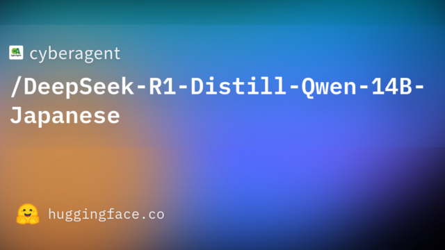 cyberagent/DeepSeek-R1-Distill-Qwen-14B-Japanese
