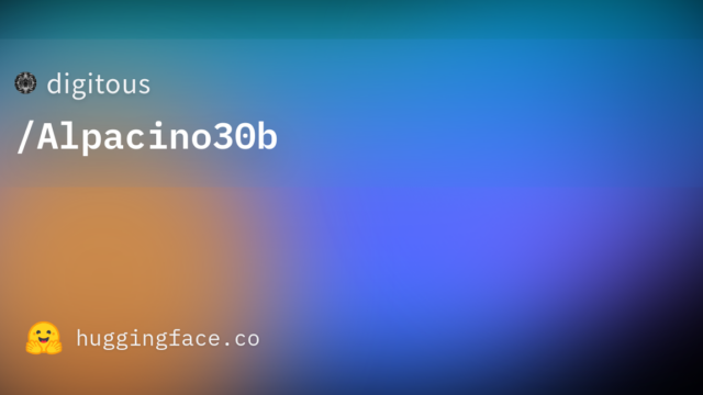 digitous/Alpacino30b