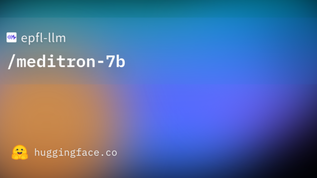 epfl-llm/meditron-7b