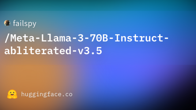 failspy/Meta-Llama-3-70B-Instruct-abliterated-v3.5