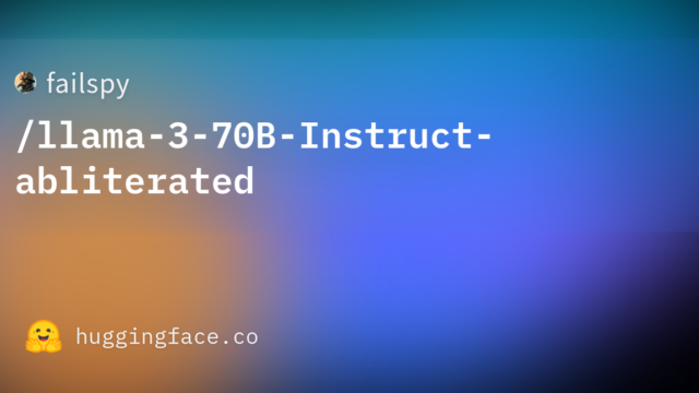 failspy/llama-3-70B-Instruct-abliterated