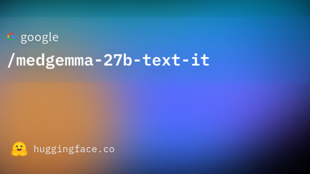google/medgemma-27b-text-it