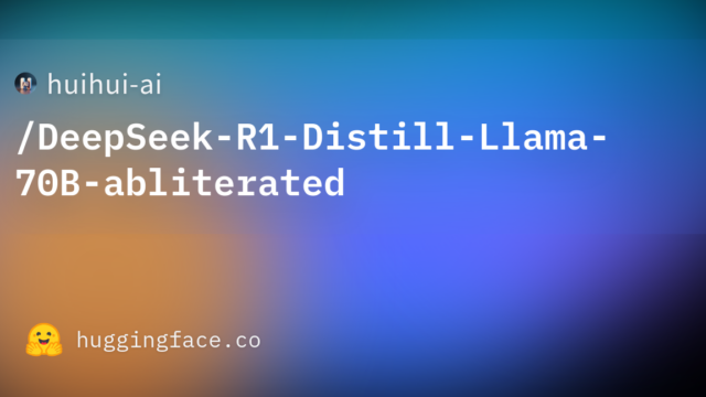 huihui-ai/DeepSeek-R1-Distill-Llama-70B-abliterated
