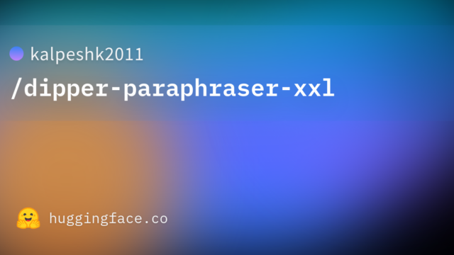 kalpeshk2011/dipper-paraphraser-xxl