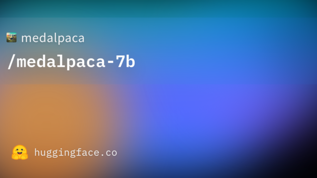 medalpaca/medalpaca-7b