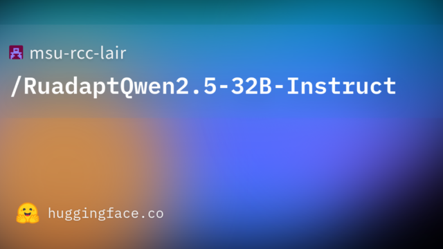 msu-rcc-lair/RuadaptQwen2.5-32B-Instruct