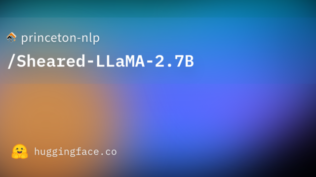 princeton-nlp/Sheared-LLaMA-2.7B