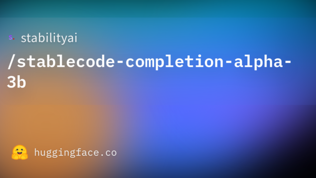stabilityai/stablecode-completion-alpha-3b