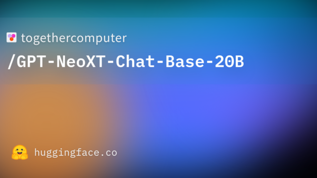 togethercomputer/GPT-NeoXT-Chat-Base-20B