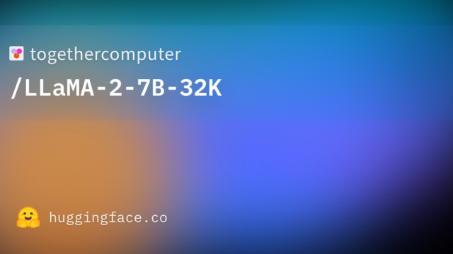togethercomputer/LLaMA-2-7B-32K