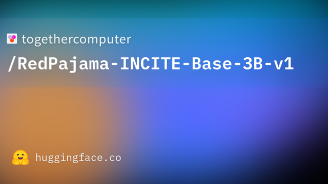 togethercomputer/RedPajama-INCITE-Base-3B-v1