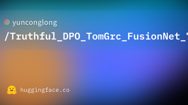 yunconglong/Truthful_DPO_TomGrc_FusionNet_7Bx2_MoE_13B