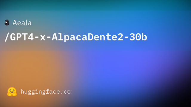 Aeala/GPT4-x-AlpacaDente2-30b